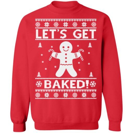 Gingerbread man let's get baked Christmas sweater $19.95 redirect10072021211047 2
