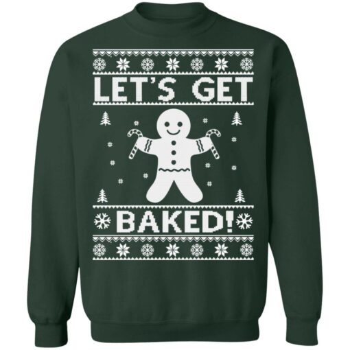 Gingerbread man let's get baked Christmas sweater $19.95 redirect10072021211047 3