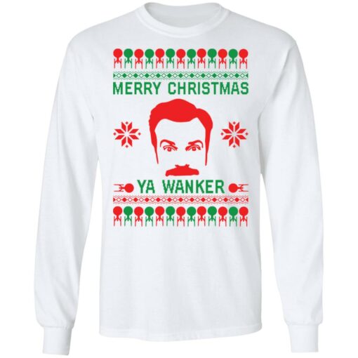 Ted Lasso Merry Christmas ya wanker Christmas sweater $19.95 redirect10122021051023 1