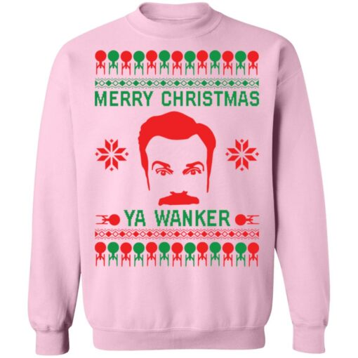 Ted Lasso Merry Christmas ya wanker Christmas sweater $19.95 redirect10122021051024 3