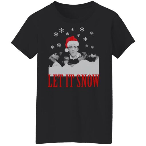 Tony Montana let it snow Christmas sweater $19.95 redirect10122021211004 11