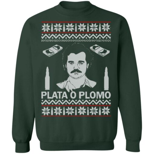 Pablo Escobar narcos plata O Plomo Christmas sweater $19.95 redirect10132021011033 7