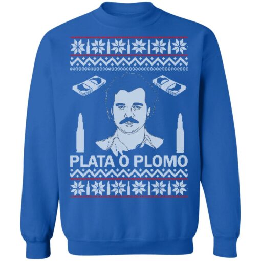 Pablo Escobar narcos plata O Plomo Christmas sweater $19.95 redirect10132021011033 8