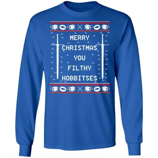 Merry Christmas you filthy hobbitses Christmas sweater $19.95 redirect10132021021055 13