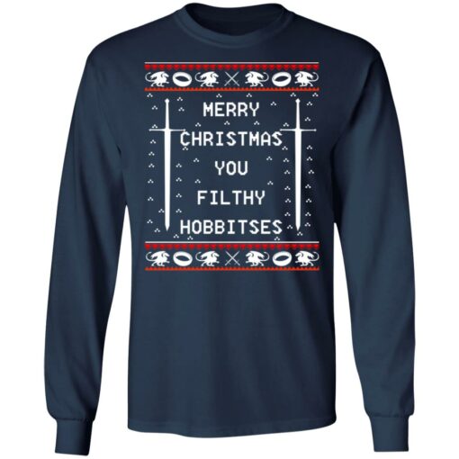 Merry Christmas you filthy hobbitses Christmas sweater $19.95 redirect10132021021055 14