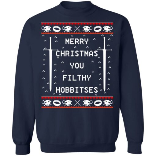 Merry Christmas you filthy hobbitses Christmas sweater $19.95 redirect10132021021055 19