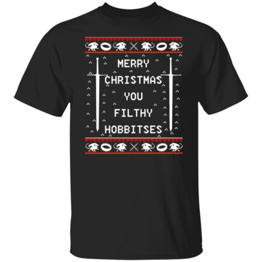Merry Christmas you filthy hobbitses Christmas sweater $19.95 redirect10132021021055 22