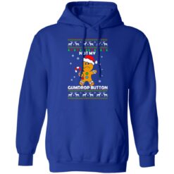 Gingerbread not my gumdrop button Christmas sweater $19.95 redirect10142021011010 5