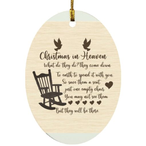 Christmas in Heaven what do they do they come down ornament $12.75 redirect10142021061000 1