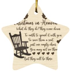 Christmas in Heaven what do they do they come down ornament $12.75 redirect10142021061000 2
