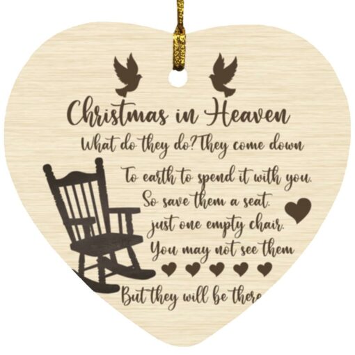 Christmas in Heaven what do they do they come down ornament $12.75 redirect10142021061000 3
