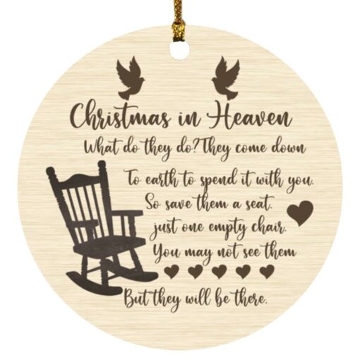 Christmas in Heaven what do they do they come down ornament $12.75 redirect10142021061000