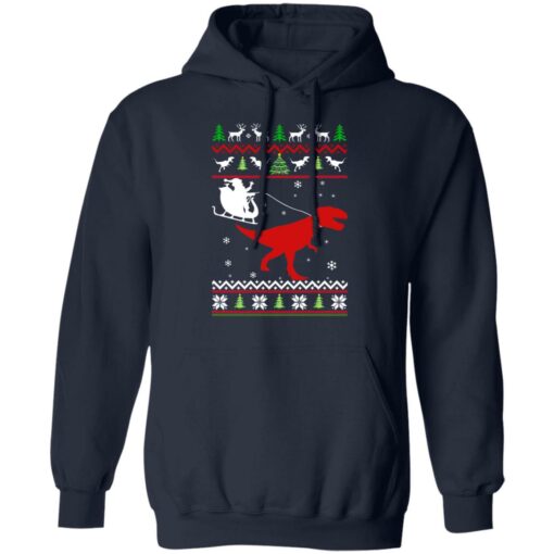 Santa Claus rides in a sleigh on the dinosaur Christmas sweater $19.95 redirect10182021011028 4