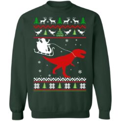 Santa Claus rides in a sleigh on the dinosaur Christmas sweater $19.95 redirect10182021011029 3