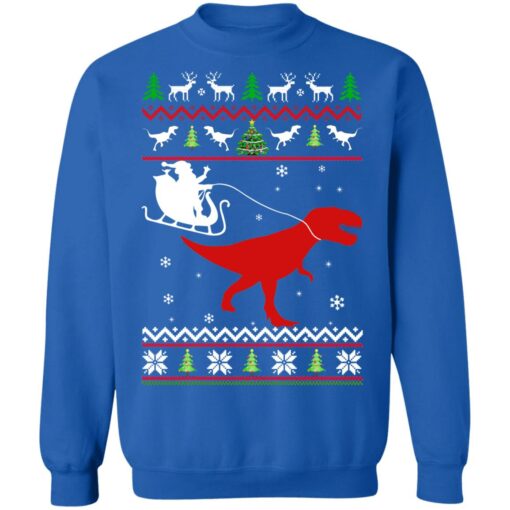 Santa Claus rides in a sleigh on the dinosaur Christmas sweater $19.95 redirect10182021011029 4