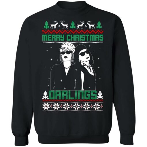 Patsy and Edina merry Christmas darlings Christmas sweatshirt $19.95 redirect10182021031041 6