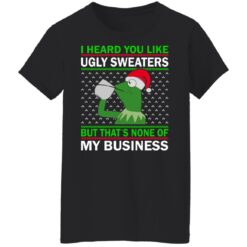 Kermit The Frog i heard you like ugly sweaters Christmas sweater $19.95 redirect10212021011042 11