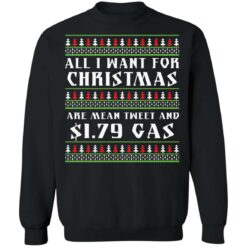 All I want for Christmas are mean tweet and $1.79 gas Christmas sweater