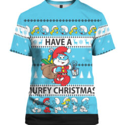 Have a Smurfy Christmas sweater $29.95 2a333346dbd2d41099d2d95b8d41a8f2 APTS Colorful front