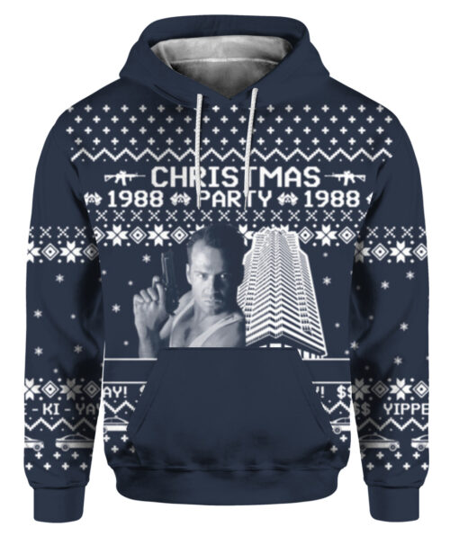 Die Hard Christmas party 1988 ugly sweater $29.95 2iurrldubd4n29jgfmooulm23q APHD colorful front