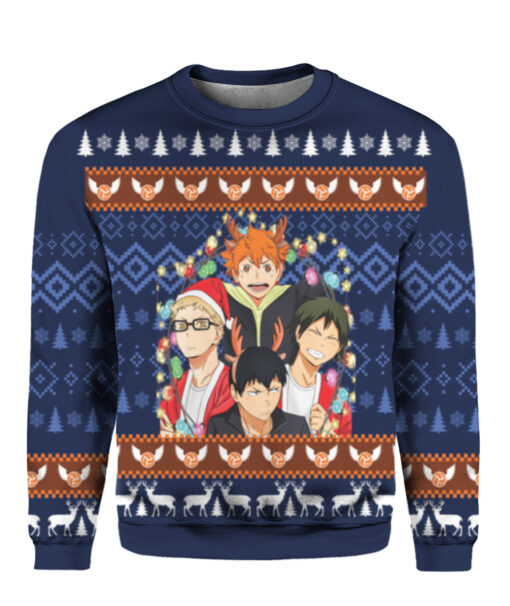 Haikyuu Christmas sweater $38.95 44u3i673lbrpb36bg3mr7cmpb2 APCS colorful front