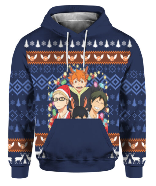 Haikyuu Christmas sweater $38.95 44u3i673lbrpb36bg3mr7cmpb2 APHD colorful front