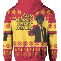 Pulp Fiction Merry Xmas Again ugly Sweater $29.95 5l6a5qdojqnbtibsmji80flbil APHD colorful back