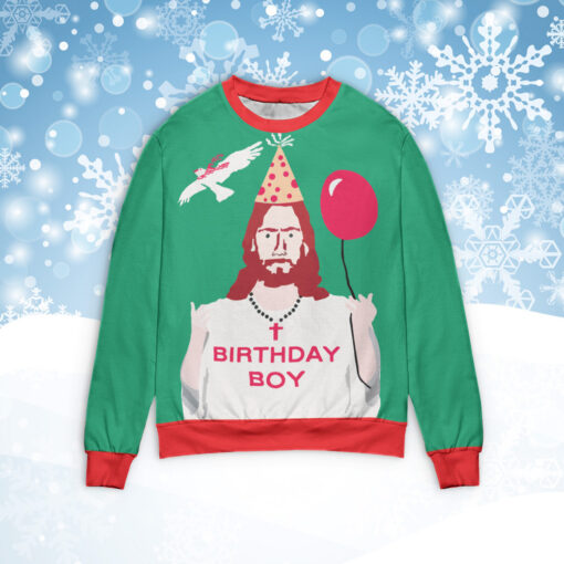 Jesus Birthday boy Christmas sweater
