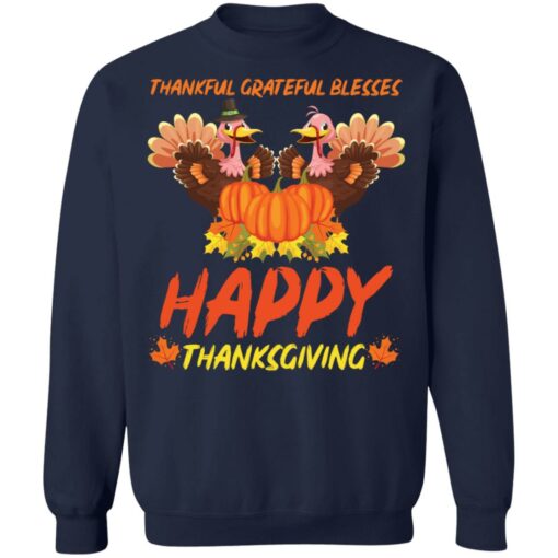 Thankful grateful blessed happy thanksgiving turkey shirt $19.95 redirect11052021051131 5