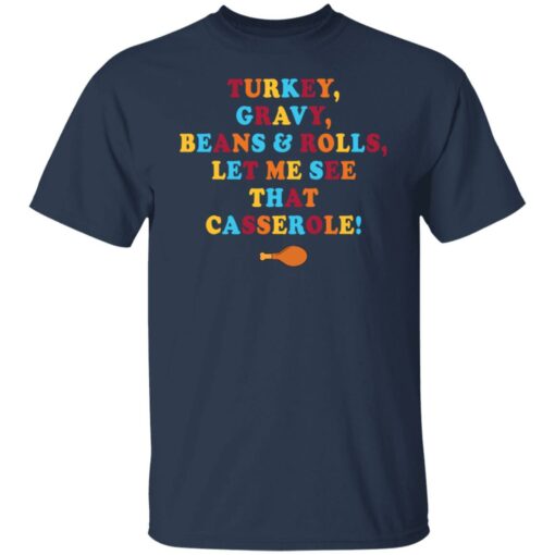 Turkey gravy beans and rolls let me see that casserole shirt $19.95 redirect11082021191135 7
