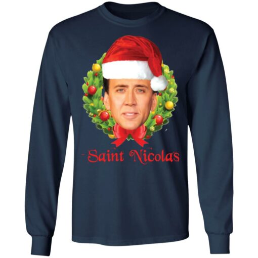 Saint Nicolas Cage Christmas sweatshirt $19.95 redirect11112021041133 2