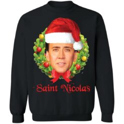Saint Nicolas Cage Christmas sweatshirt $19.95 redirect11112021041133 6