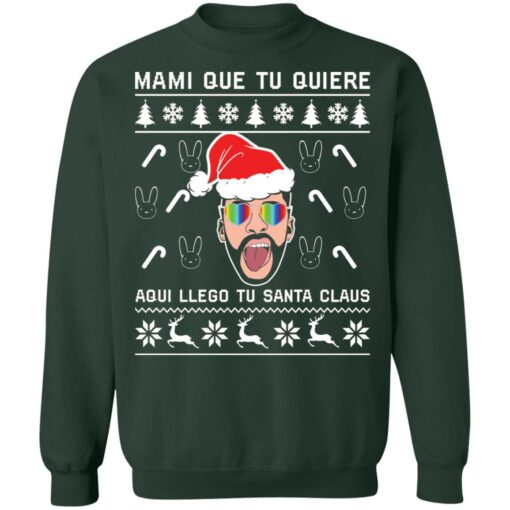 Bad Bunny mami que tu quiere Christmas sweater $19.95 redirect11182021091114 3