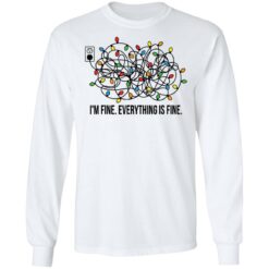 Christmas lights I'm fine everything is fine shirt $19.95 redirect11182021231112 1
