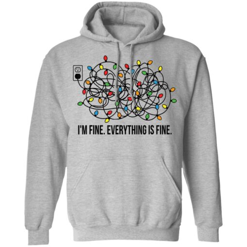 Christmas lights I'm fine everything is fine shirt $19.95 redirect11182021231112 2