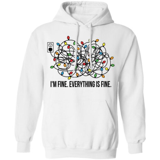 Christmas lights I'm fine everything is fine shirt $19.95 redirect11182021231112 3