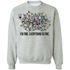 Christmas lights I'm fine everything is fine shirt $19.95 redirect11182021231112 4