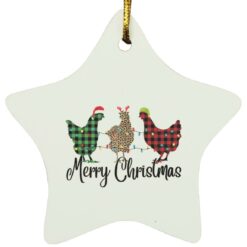 Plaid Rooster Merry Christmas ornament $12.75 redirect11192021211140 2