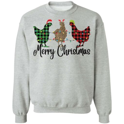 Plaid Rooster Merry Christmas sweatshirt $19.95 redirect11192021211154 4