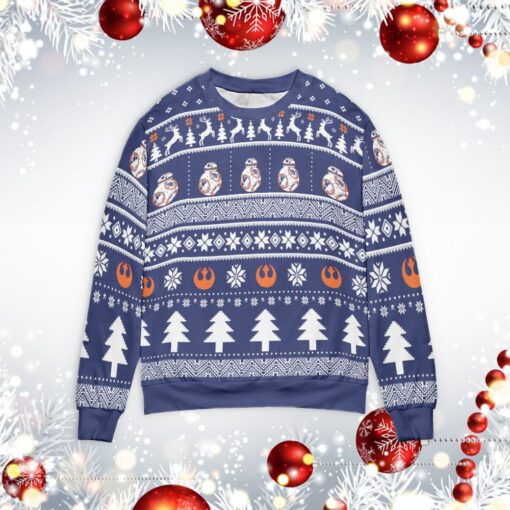 Robot BB8 Christmas sweater $39.95 Stars war Robot BB8 sweater mockup min