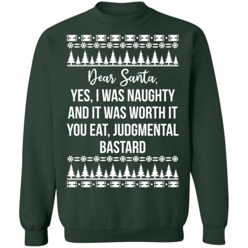 Dear Santa yes i was naughty and it was worth it Christmas sweater $19.95 redirect12012021071230 8