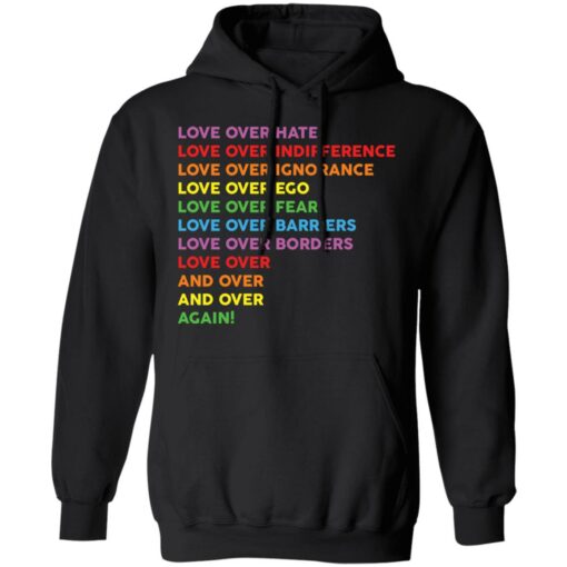 LGBT love over hate love over indifference love over ignorance shirt $19.95 redirect12022021041249 2