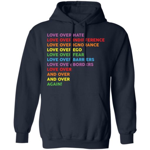 LGBT love over hate love over indifference love over ignorance shirt $19.95 redirect12022021041249 3