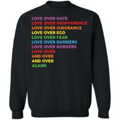 LGBT love over hate love over indifference love over ignorance shirt $19.95 redirect12022021041249 4