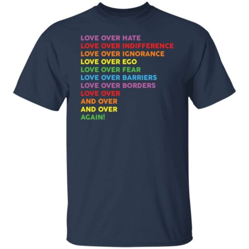 LGBT love over hate love over indifference love over ignorance shirt $19.95 redirect12022021041249 7
