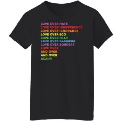 LGBT love over hate love over indifference love over ignorance shirt $19.95 redirect12022021041249 8