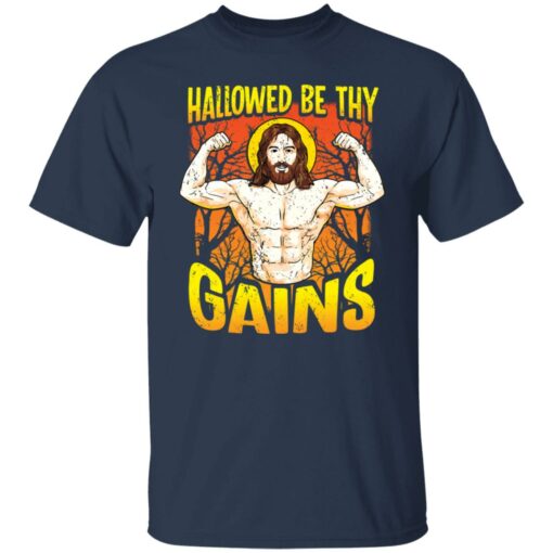 Strong muscle Jesus Hallowed be thy gains shirt $19.95 redirect12032021011232 7