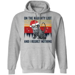 Santa cat on the naughty list and i regret nothing Christmas sweater $19.95 redirect12032021031243 2