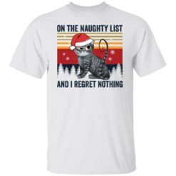 Santa cat on the naughty list and i regret nothing Christmas sweater $19.95 redirect12032021031243 8