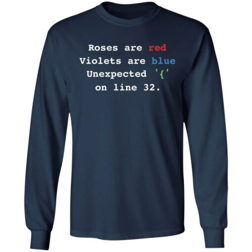 Roses are red Violets are blue unexpected on line 32 shirt $19.95 redirect12132021221248 1